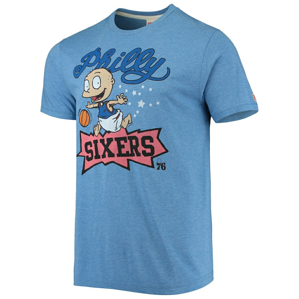 Royal Philadelphia 76ers Homage NBA x Rugrats Tri-Blend T-Shirt | NBA