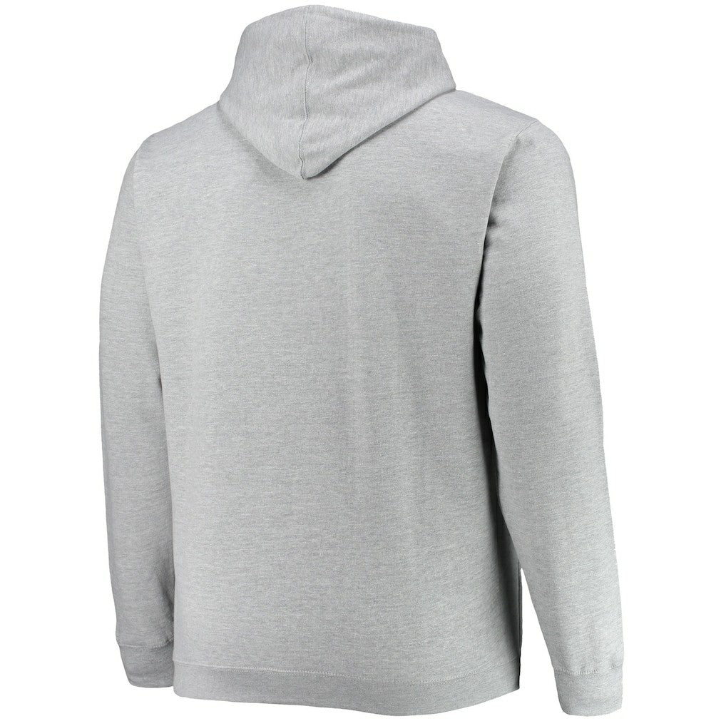 Heathered Gray Philadelphia 76ers Big & Tall Heart & Soul Pullover Hoodie | NBA