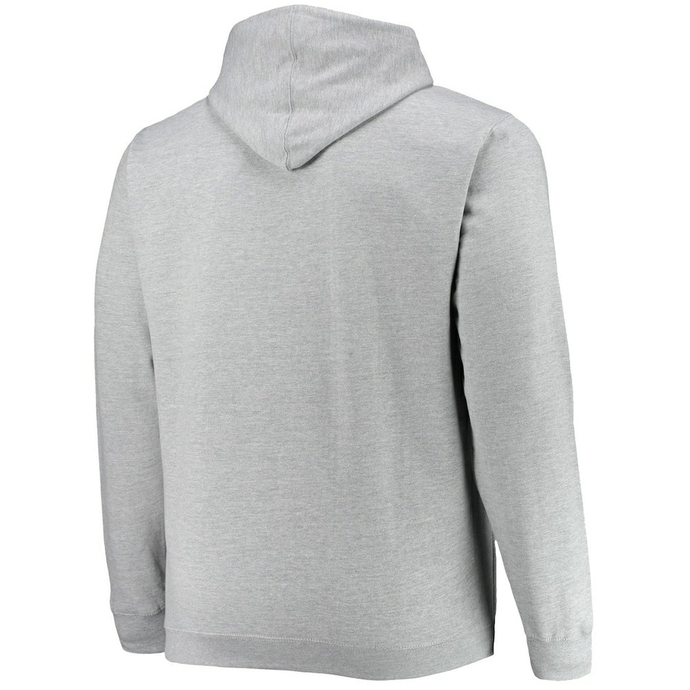 Heathered Gray Philadelphia 76ers Big & Tall Heart & Soul Pullover Hoodie | NBA