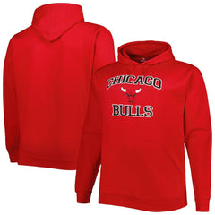 Red Chicago Bulls Big & Tall Heart & Soul Pullover Hoodie | NBA