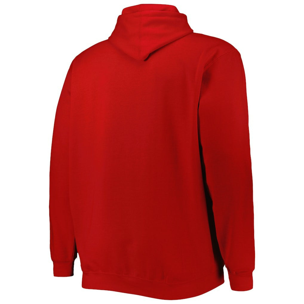 Red Atlanta Hawks Big & Tall Heart & Soul Pullover Hoodie | NBA