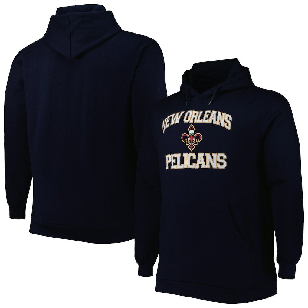 Navy New Orleans Pelicans Big & Tall Heart & Soul Pullover Hoodie | NBA
