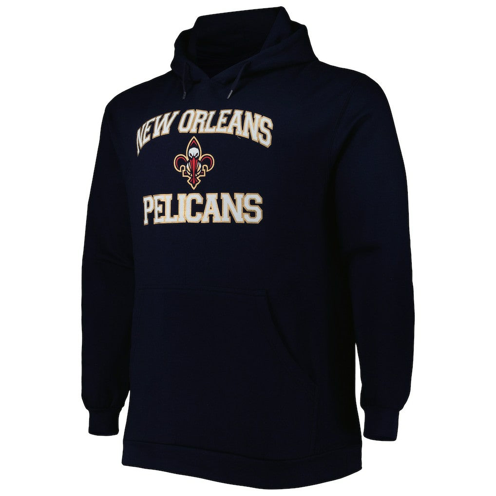 Navy New Orleans Pelicans Big & Tall Heart & Soul Pullover Hoodie | NBA