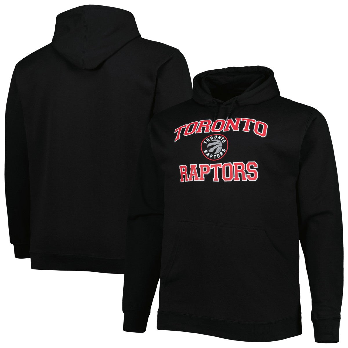 Black Toronto Raptors Big & Tall Heart & Soul Pullover Hoodie | NBA