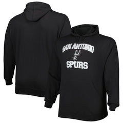 Black San Antonio Spurs Big & Tall Heart & Soul Pullover Hoodie | NBA