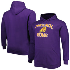 Heathered Gray Phoenix Suns Big & Tall Heart & Soul Pullover Hoodie | NBA