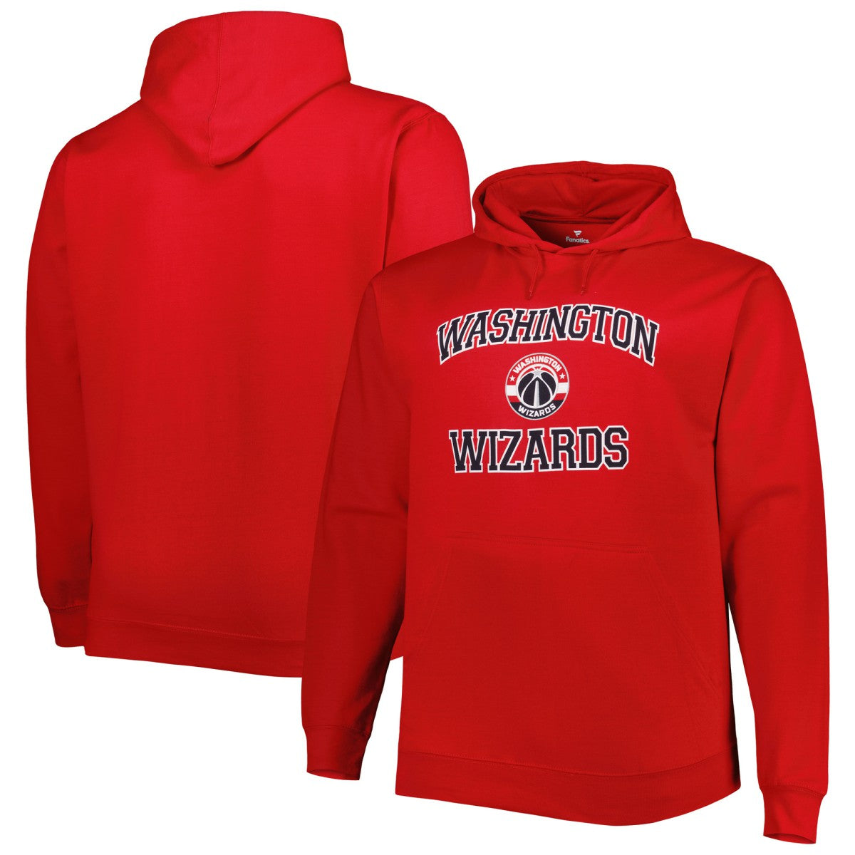 Red Washington Wizards Big & Tall Heart & Soul Pullover Hoodie | NBA
