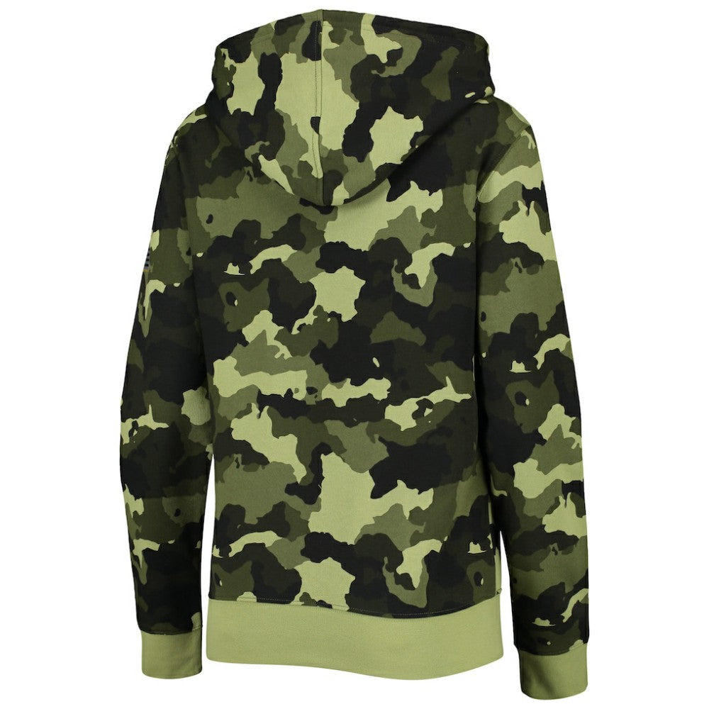 Boston Red Sox New Era Women's 2022 MLB Armed Forces Day Camo Full-Zip Hoodie - MLB Hoodies