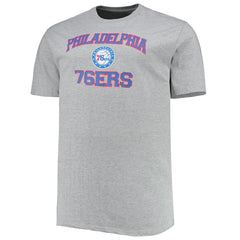 Heathered Gray Philadelphia 76ers Big & Tall Heart & Soul T-Shirt | NBA
