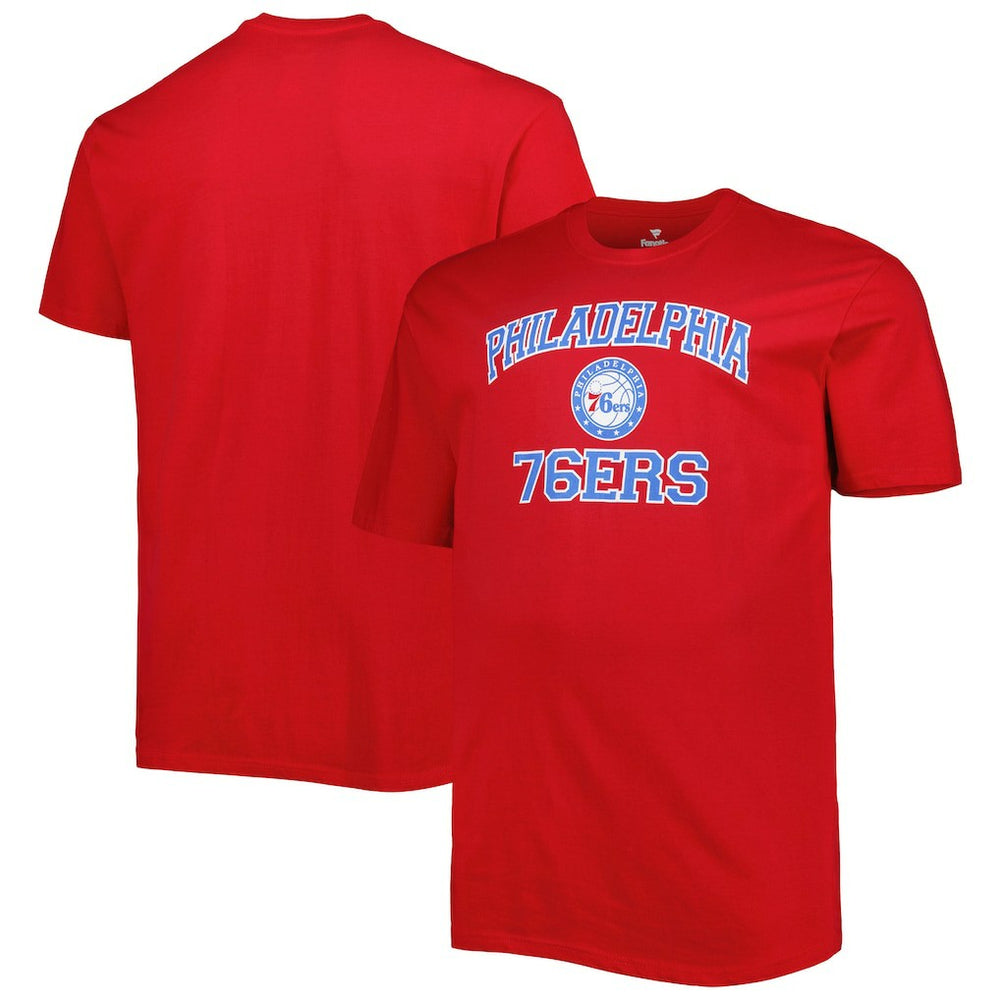 Red Philadelphia 76ers Big & Tall Heart & Soul T-Shirt | NBA