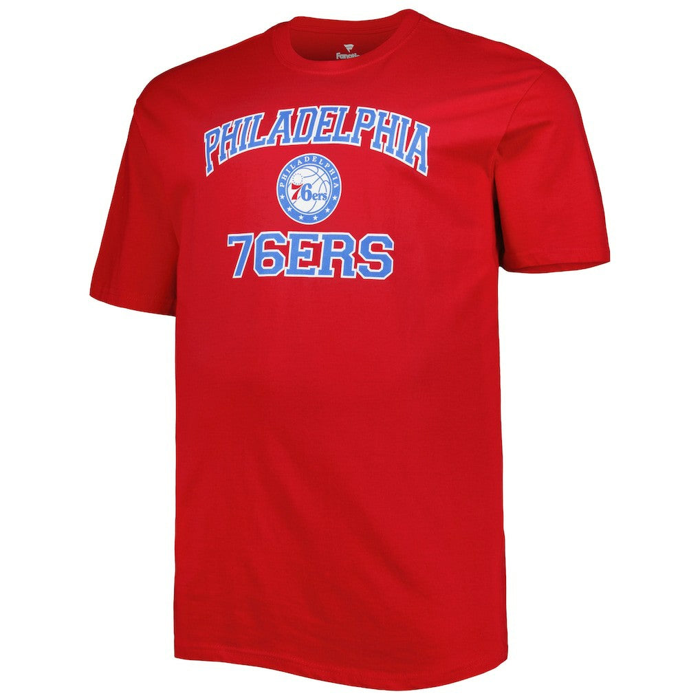 Red Philadelphia 76ers Big & Tall Heart & Soul T-Shirt | NBA