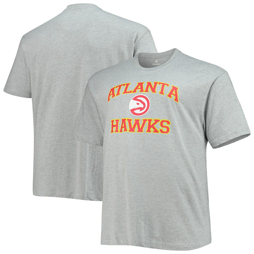 Heathered Gray Atlanta Hawks Big & Tall Heart & Soul T-Shirt | NBA