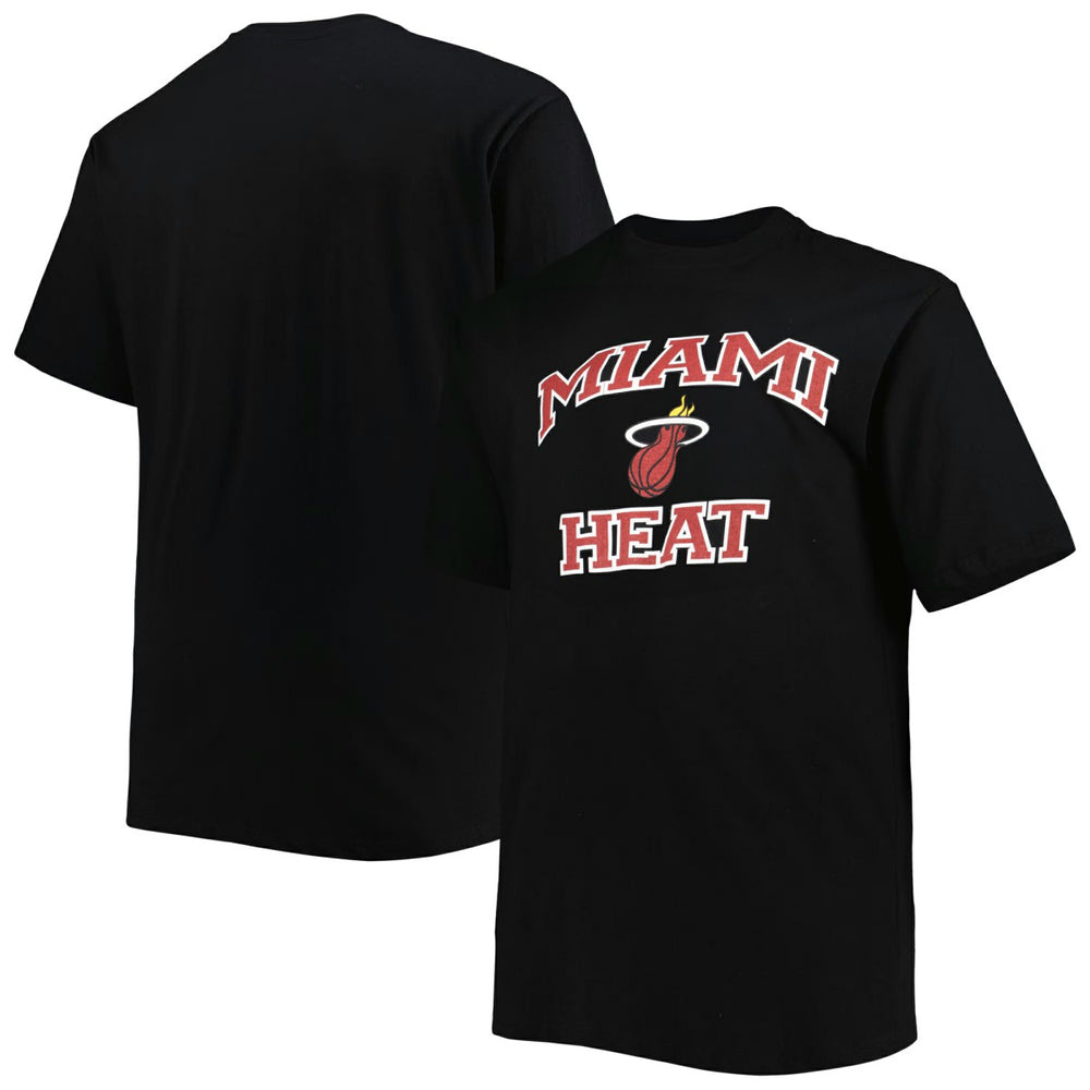 Black Miami Heat Big & Tall Heart & Soul T-Shirt | NBA