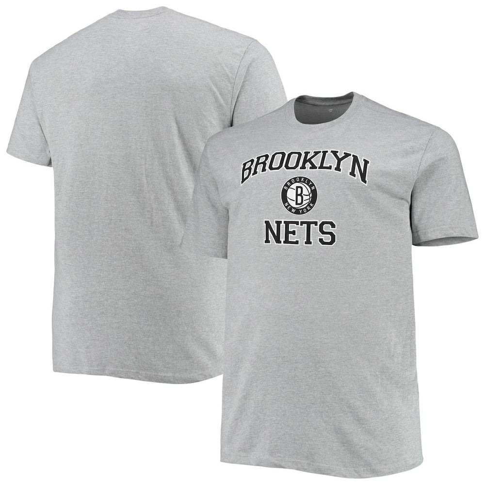 Heathered Gray Brooklyn Nets Big & Tall Heart & Soul T-Shirt | NBA