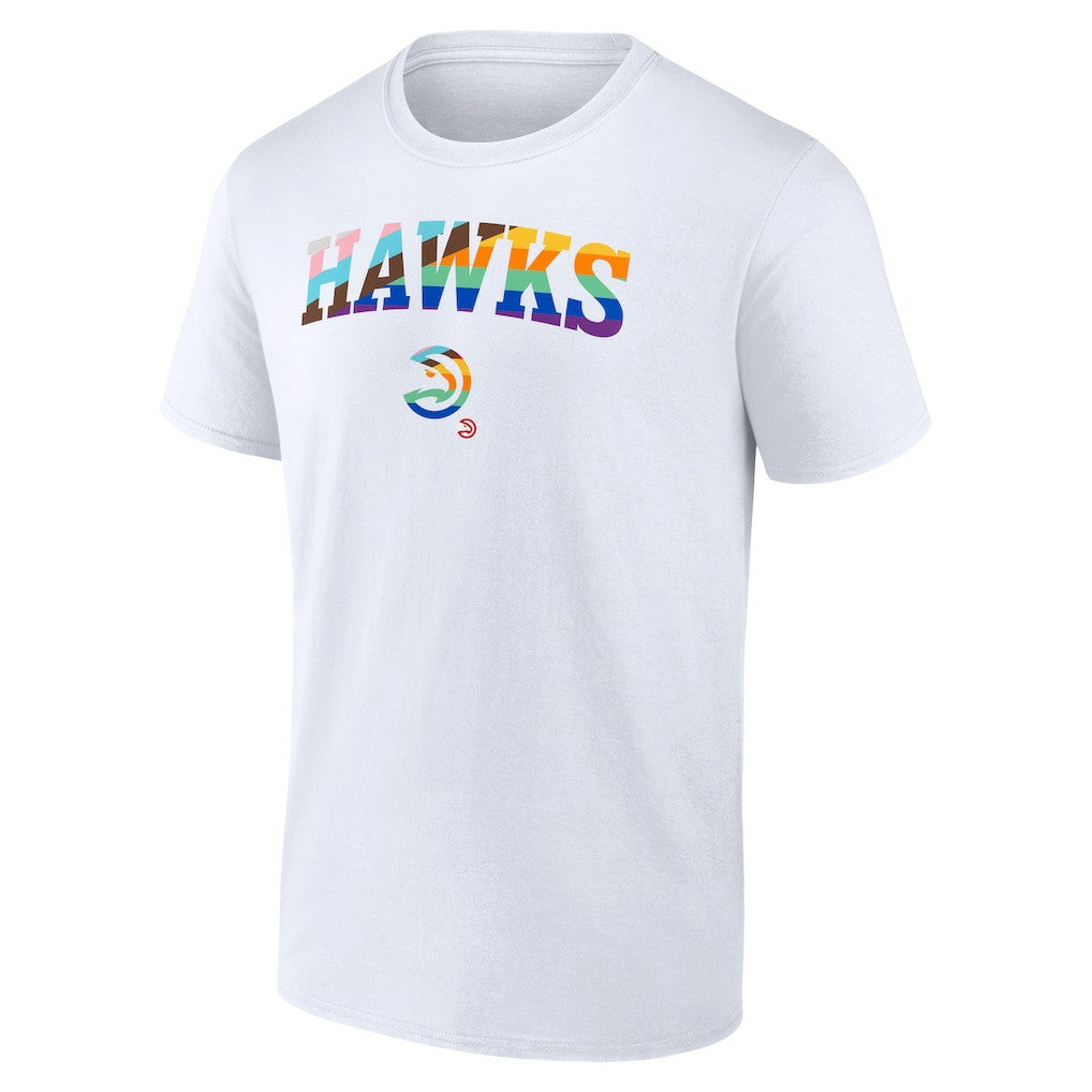 White Atlanta Hawks Pride T-Shirt | NBA