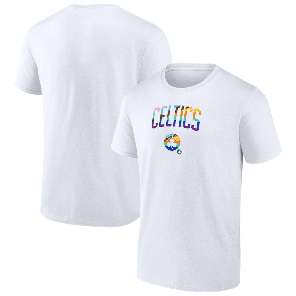 White Boston Celtics Pride T-Shirt | NBA