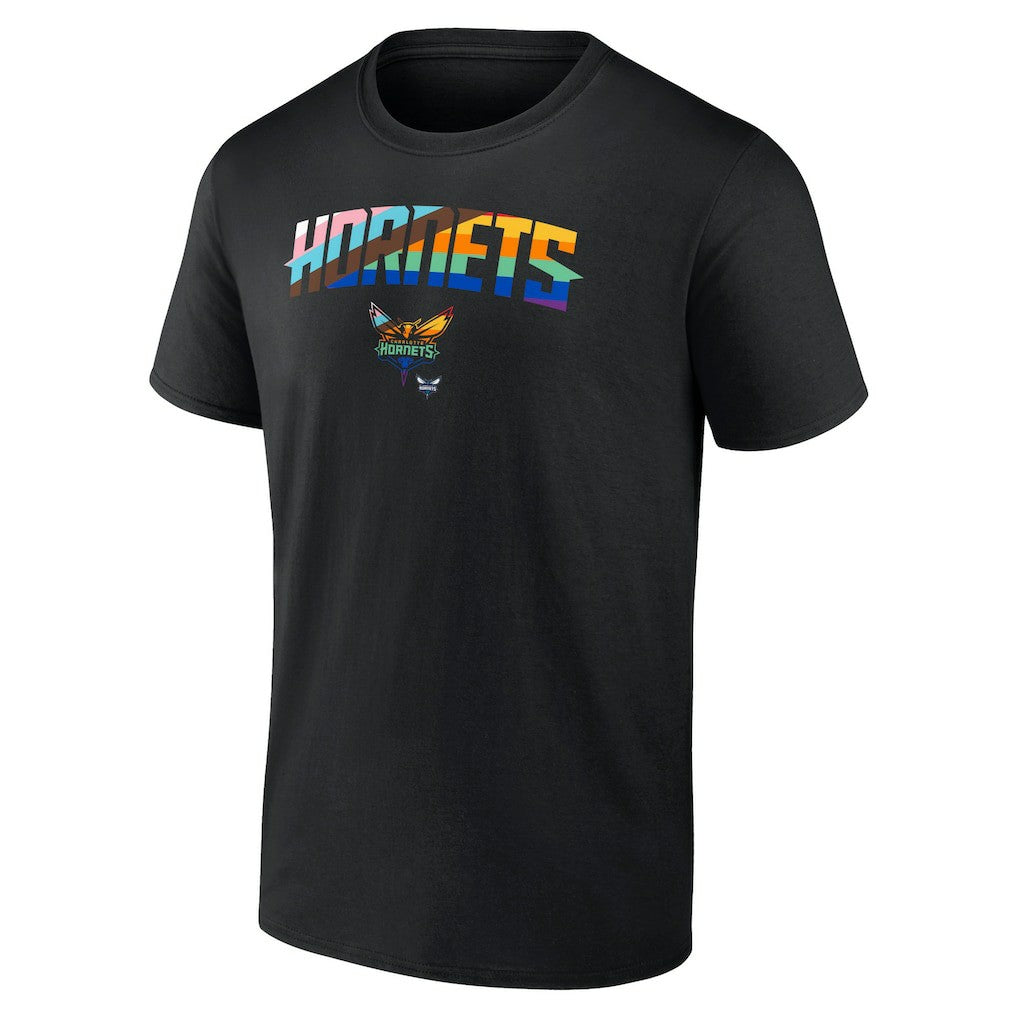 Black Charlotte Hornets Pride T-Shirt | NBA