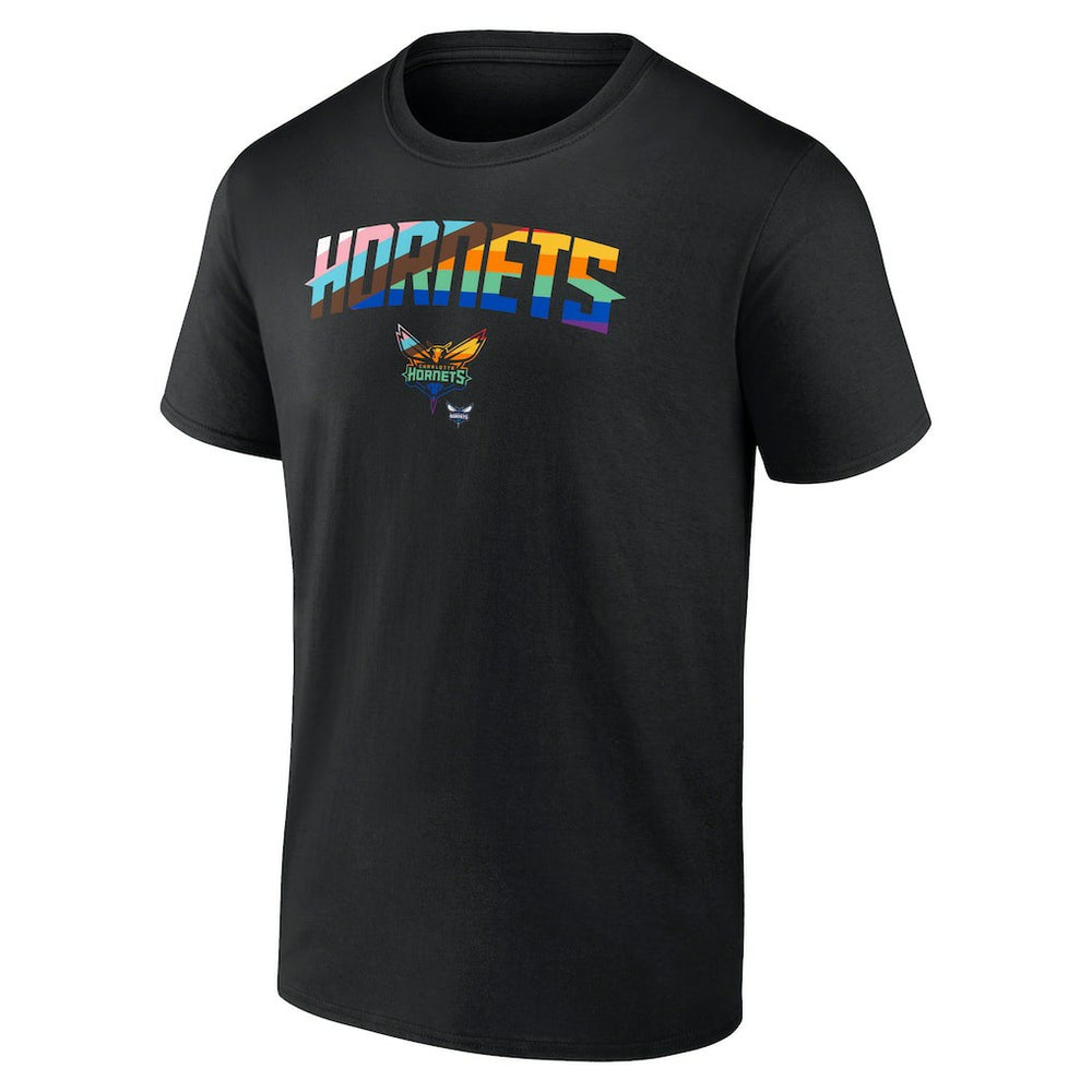 Black Charlotte Hornets Pride T-Shirt | NBA