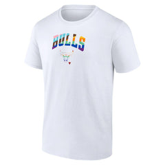 White Chicago Bulls Pride T-Shirt sale | NBA