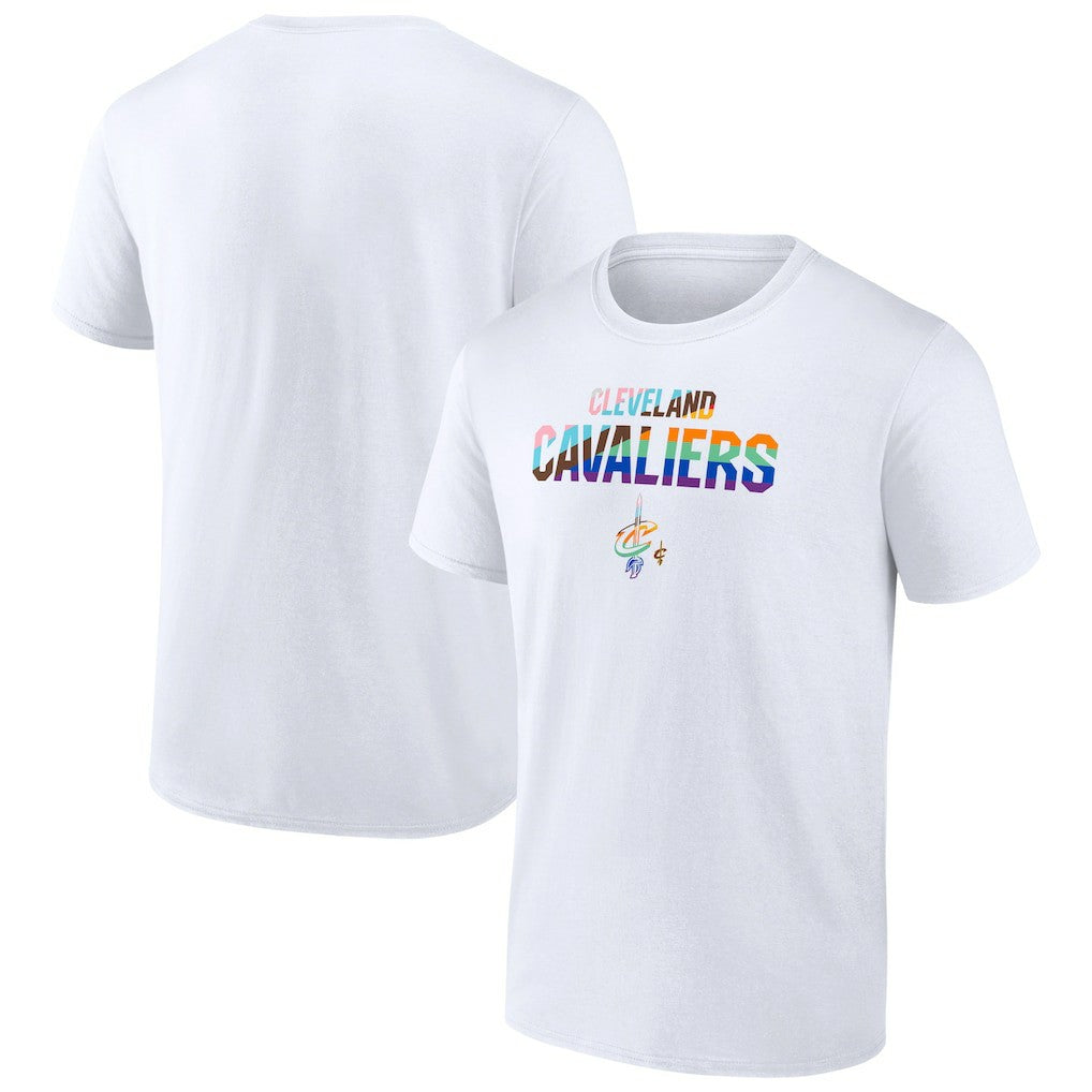 White Cleveland Cavaliers Pride T-Shirt sale | NBA