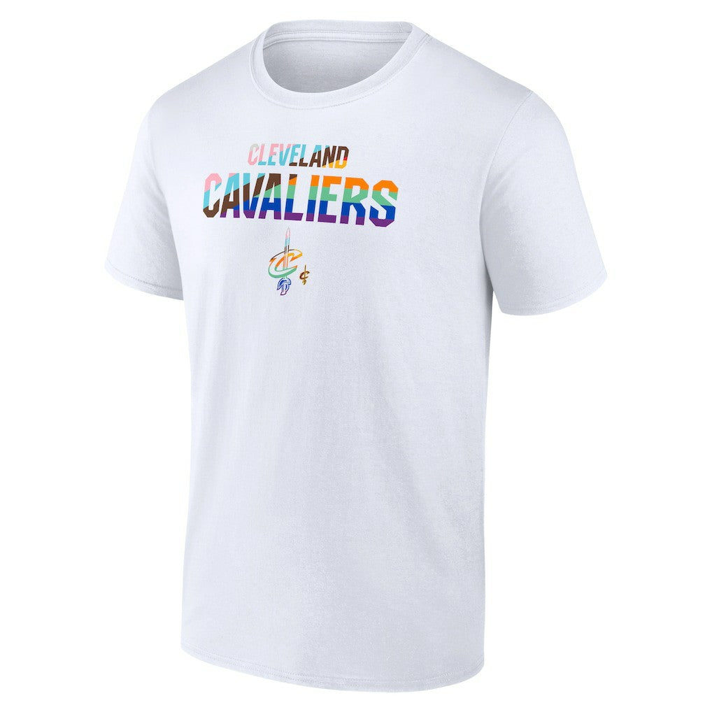 White Cleveland Cavaliers Pride T-Shirt sale | NBA