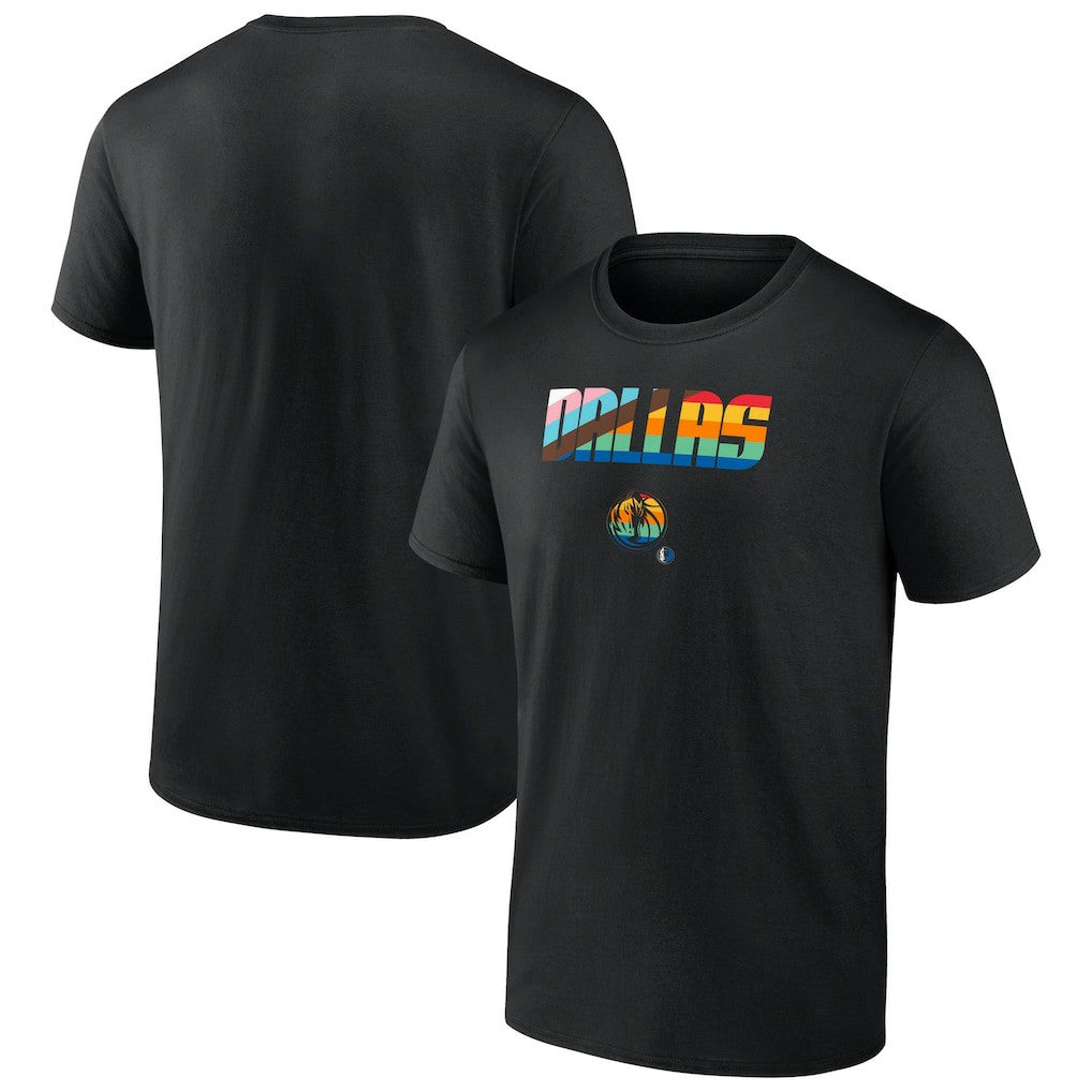 Black Dallas Mavericks Pride T-Shirt sale | NBA