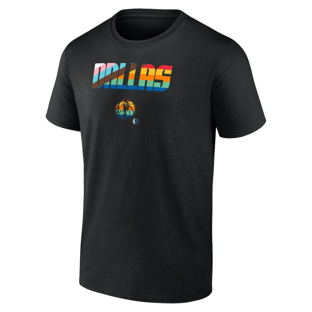 Black Dallas Mavericks Pride T-Shirt sale | NBA