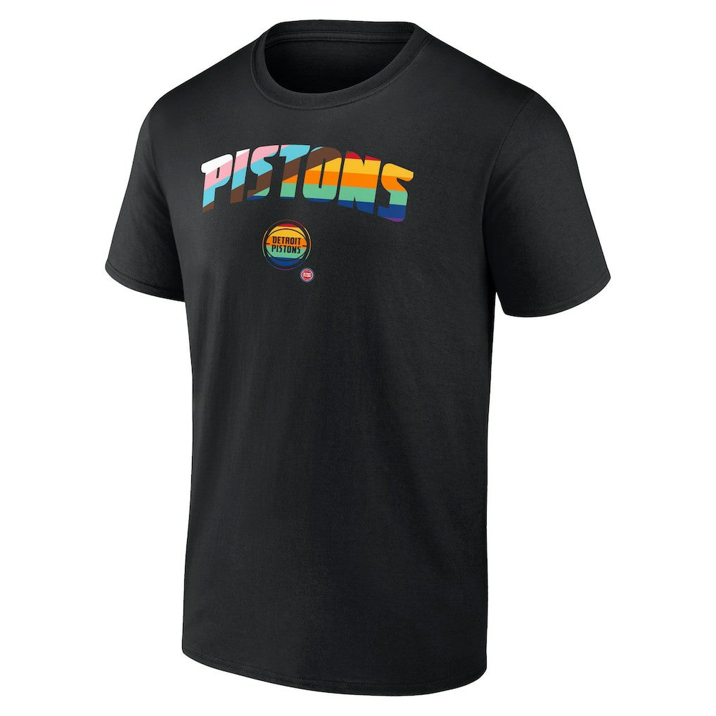 Black Detroit Pistons Pride T-Shirt sale | NBA