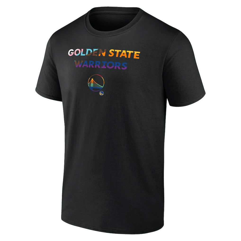 Black Golden State Warriors Logo Pride T-Shirt sale | NBA