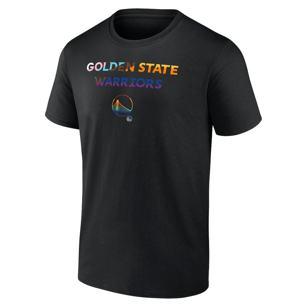 Black Golden State Warriors Logo Pride T-Shirt sale | NBA
