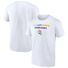 White Golden State Warriors Pride T-Shirt sale | NBA