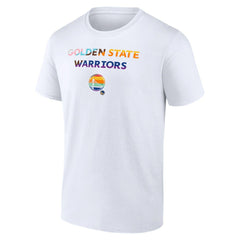 White Golden State Warriors Pride T-Shirt sale | NBA