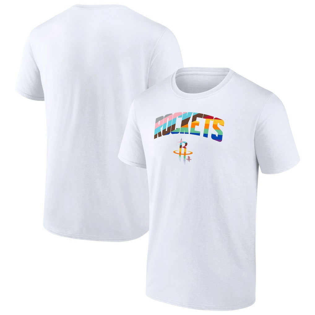 White Houston Rockets Pride T-Shirt | NBA