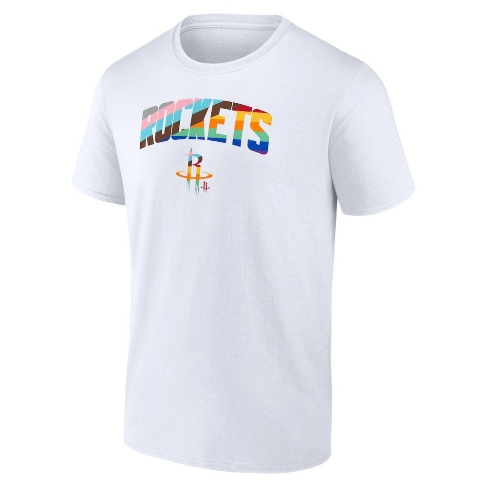 White Houston Rockets Pride T-Shirt | NBA