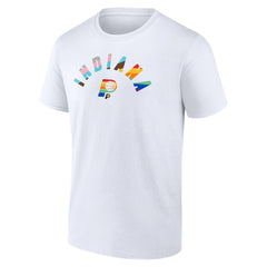White Indiana Pacers Pride T-Shirt | NBA