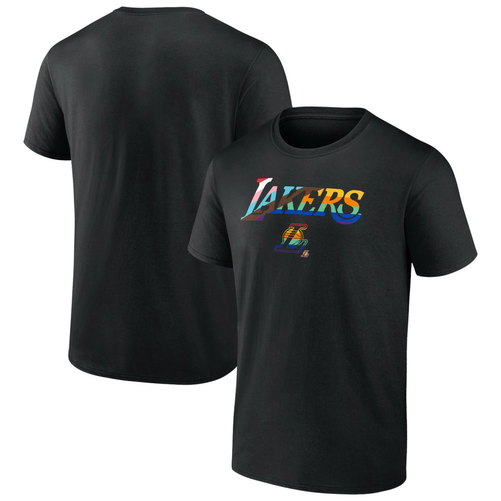 Black Los Angeles Lakers Logo Pride T-Shirt | NBA
