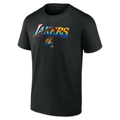 Black Los Angeles Lakers Logo Pride T-Shirt | NBA