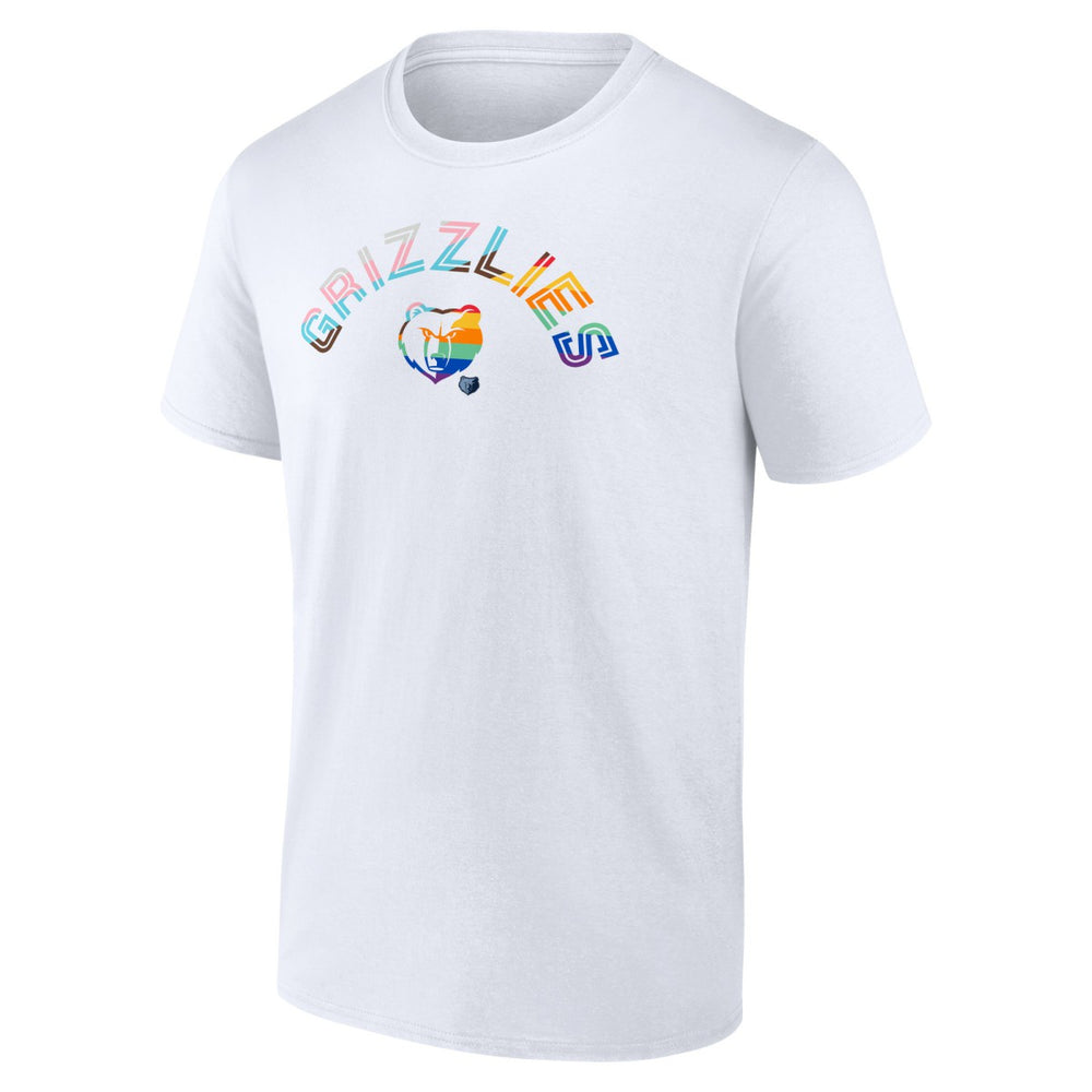 White Memphis Grizzlies Pride T-Shirt | NBA