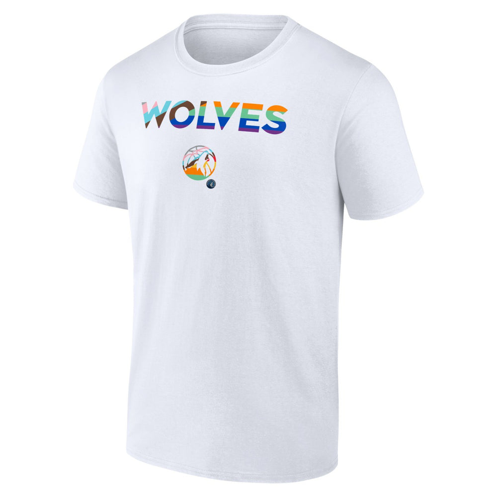 White Minnesota Timberwolves Pride T-Shirt | NBA
