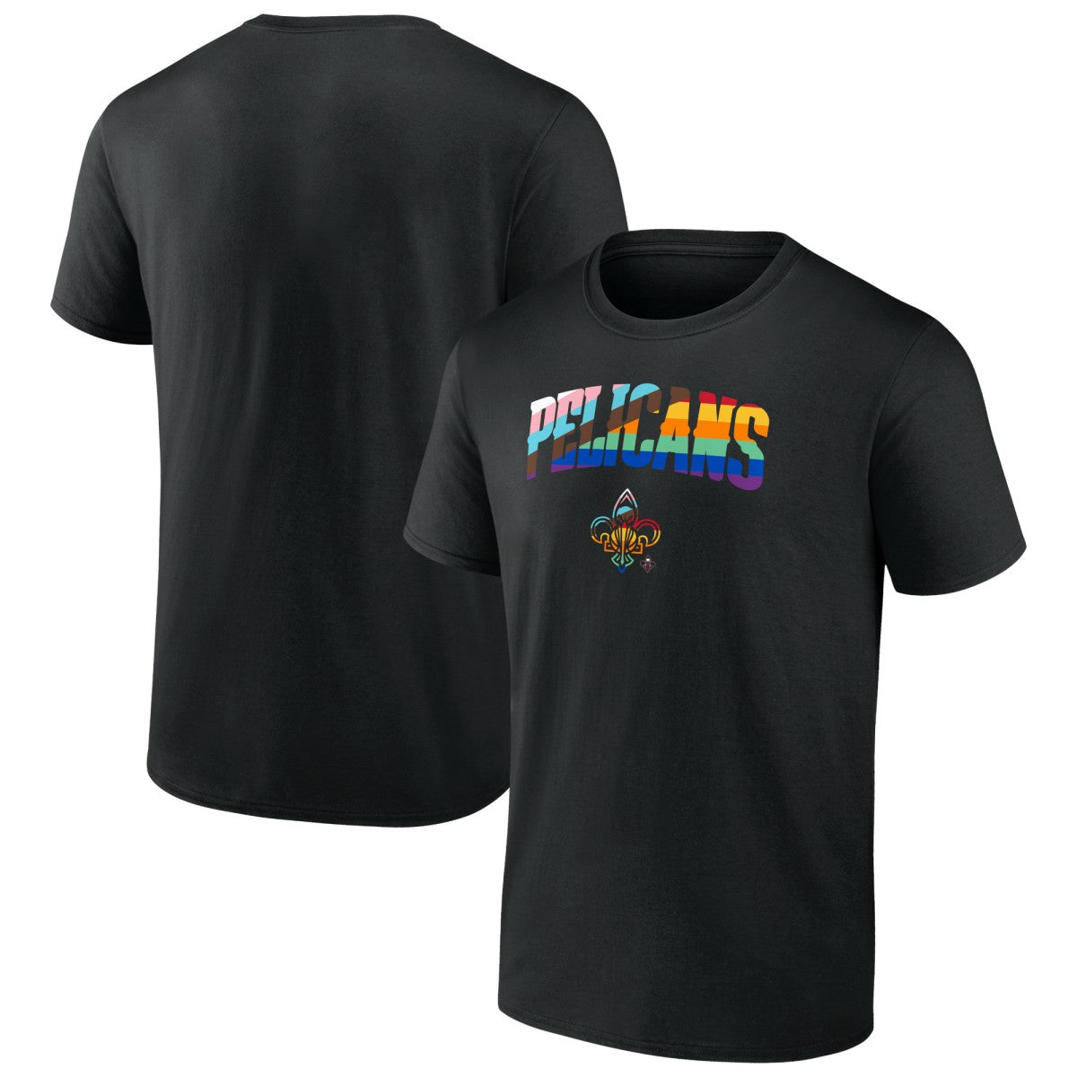 Black New Orleans Pelicans Logo Pride T-Shirt | NBA