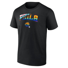 Black Philadelphia 76ers Pride T-Shirt | NBA