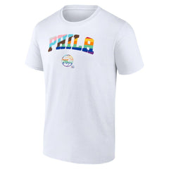 White Philadelphia 76ers Pride T-Shirt | NBA
