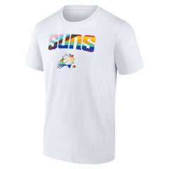 White Phoenix Suns Pride T-Shirt | NBA