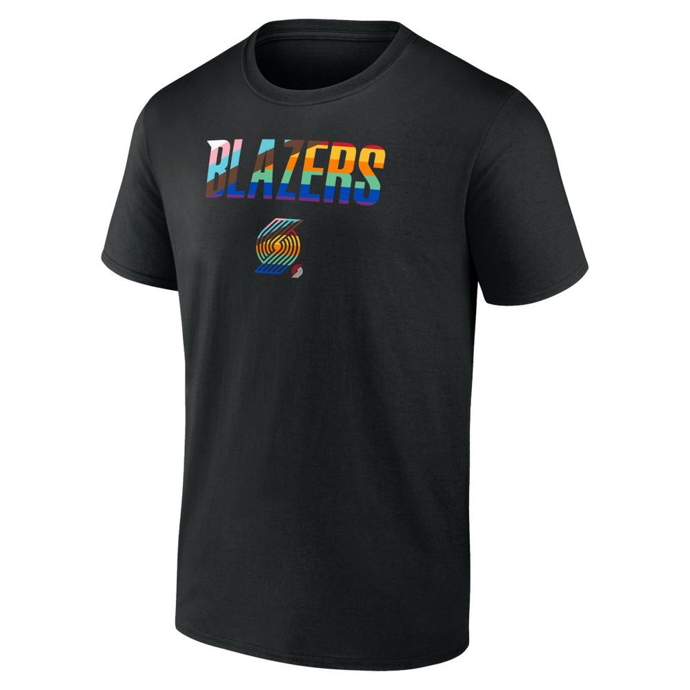 Black Portland Trail Blazers Pride T-Shirt | NBA