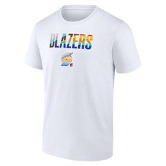 White Portland Trail Blazers Pride T-Shirt | NBA