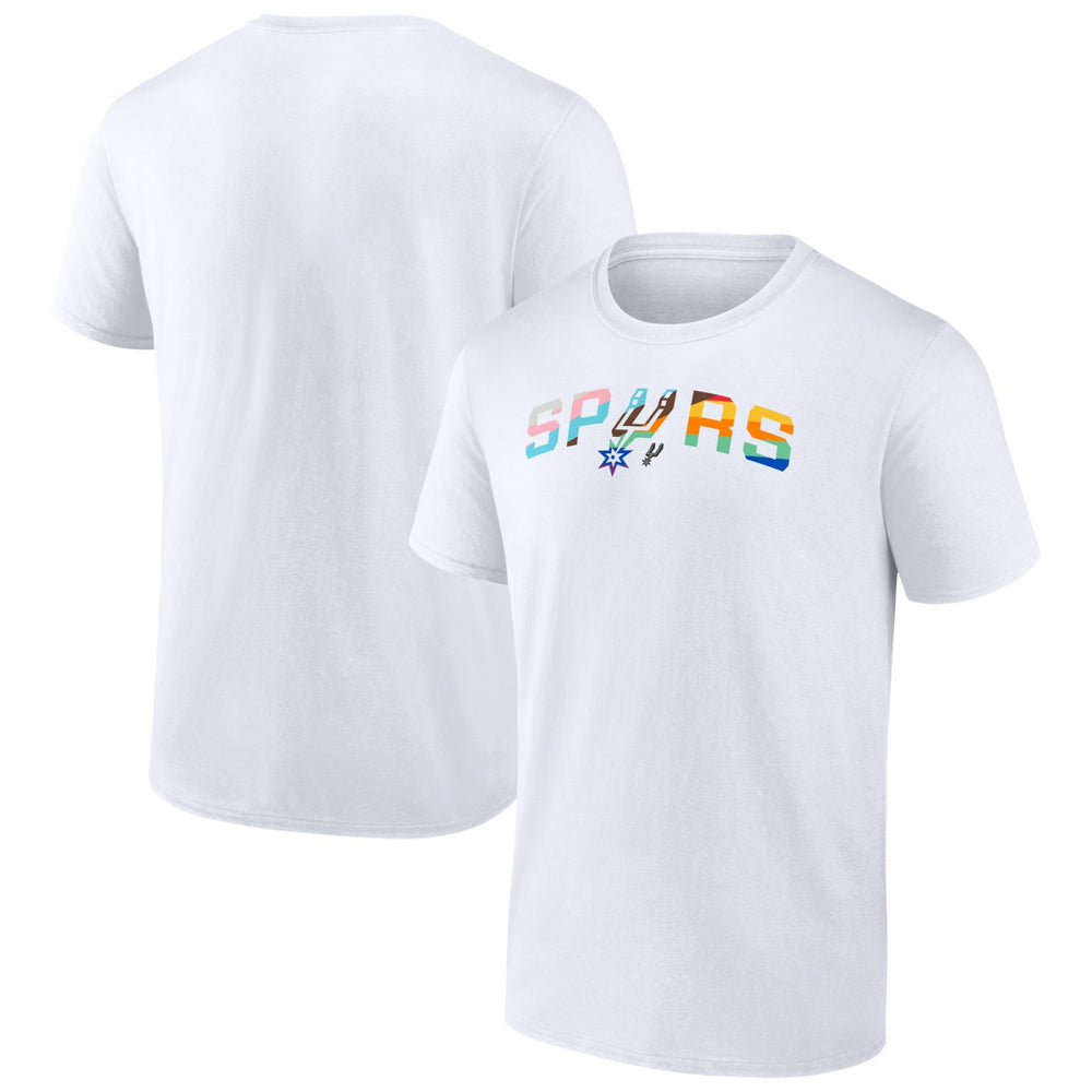 White San Antonio Spurs Pride T-Shirt | NBA