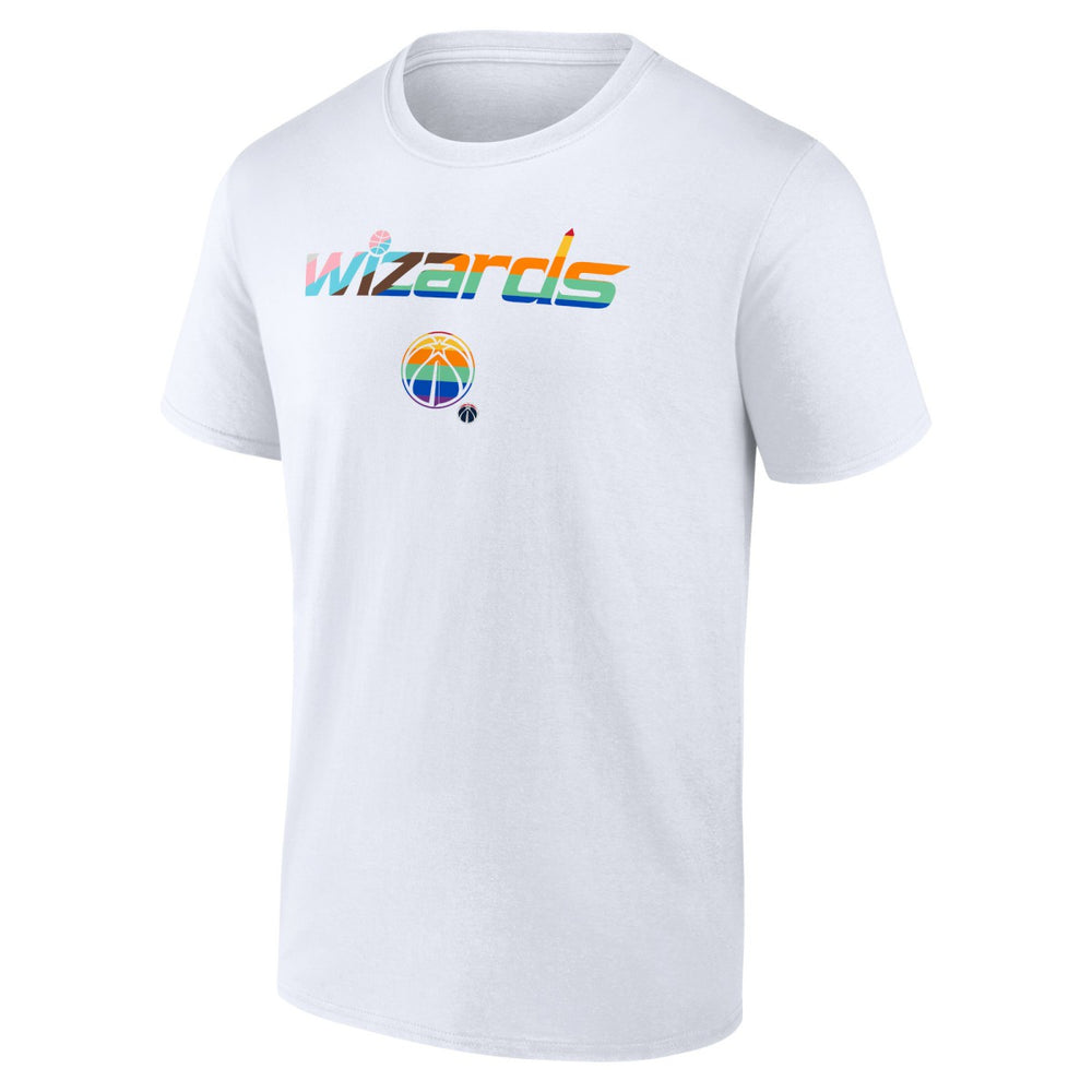 White Washington Wizards Pride T-Shirt | NBA