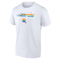 White Washington Wizards Pride T-Shirt | NBA