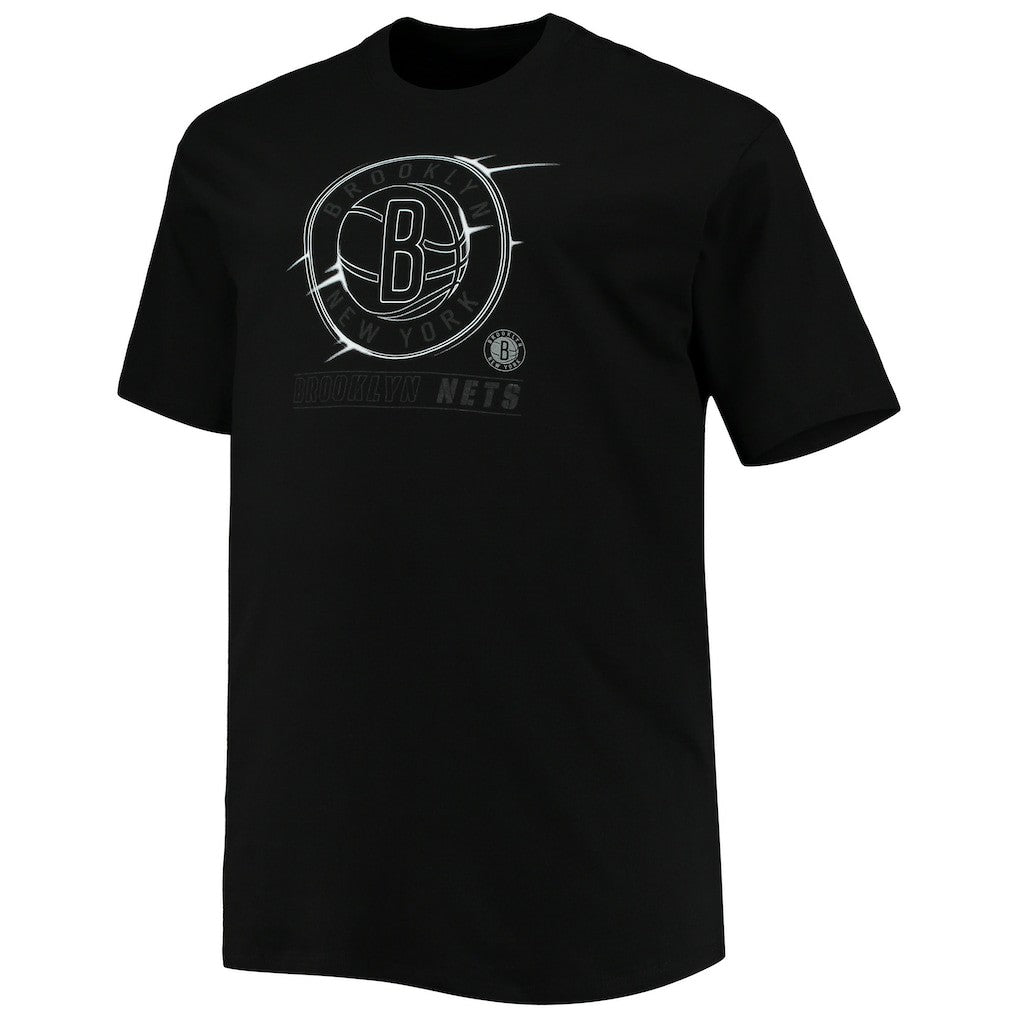 Black Brooklyn Nets Big & Tall Pop T-Shirt | NBA