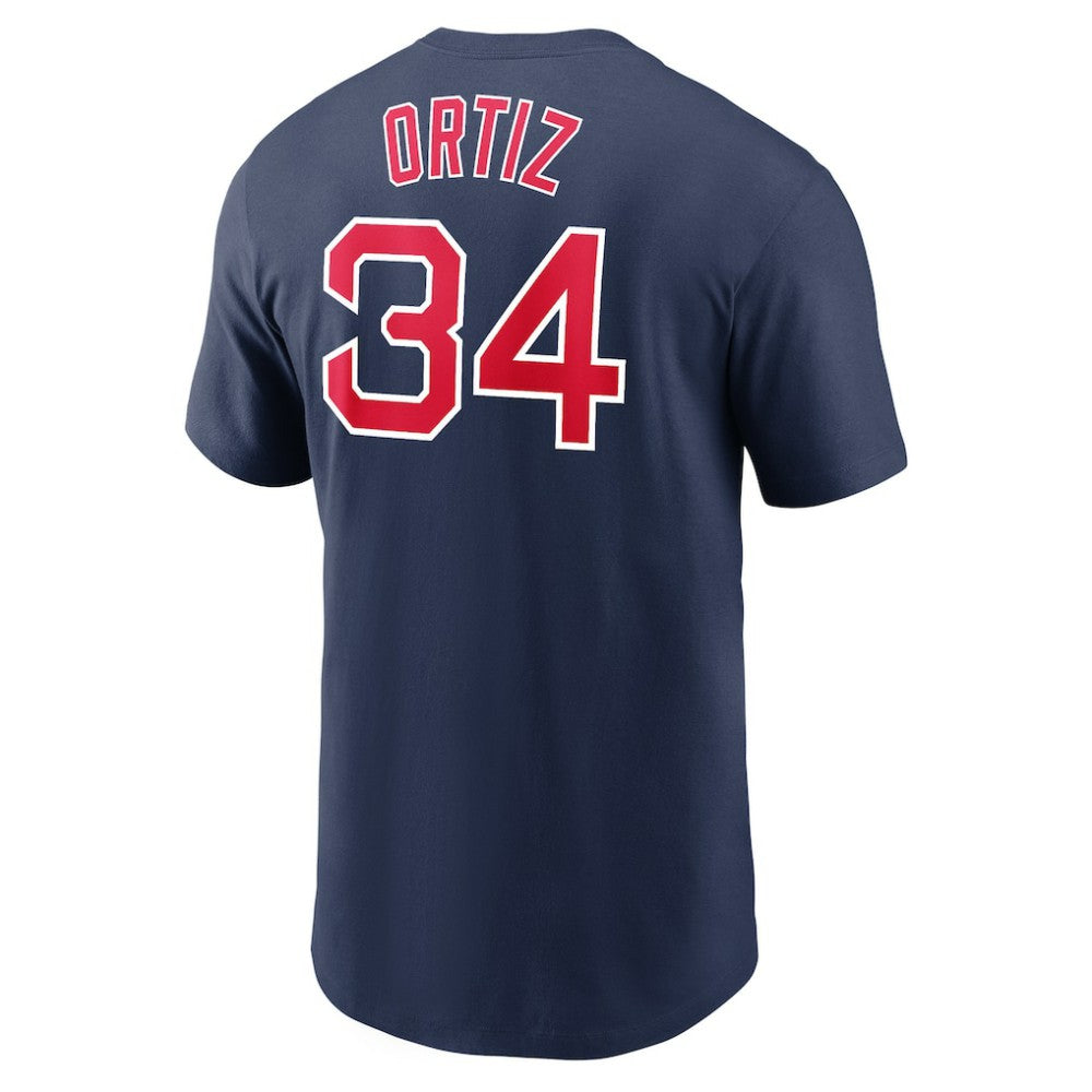 David Ortiz Boston Red Sox Nike Name & Number Logo T-Shirt - MLB T-shirts
